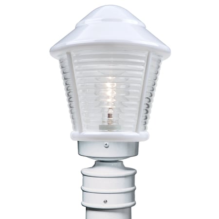 Besa Lighting Costaluz, 3100 Series Post, White 1x75W Incandescent 310053-POST